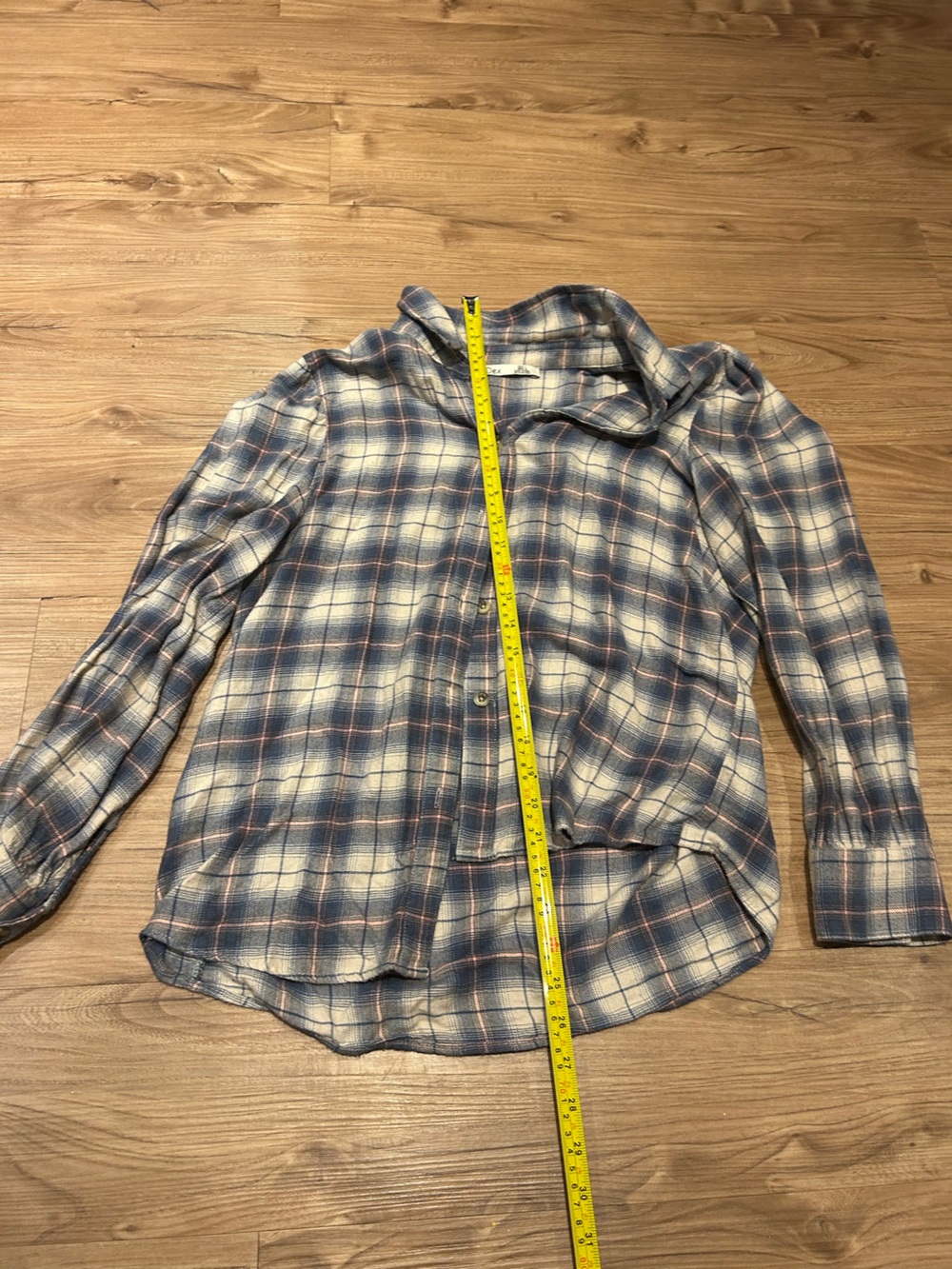 Dex Blue and Cream Plaid Button-Down Shirt